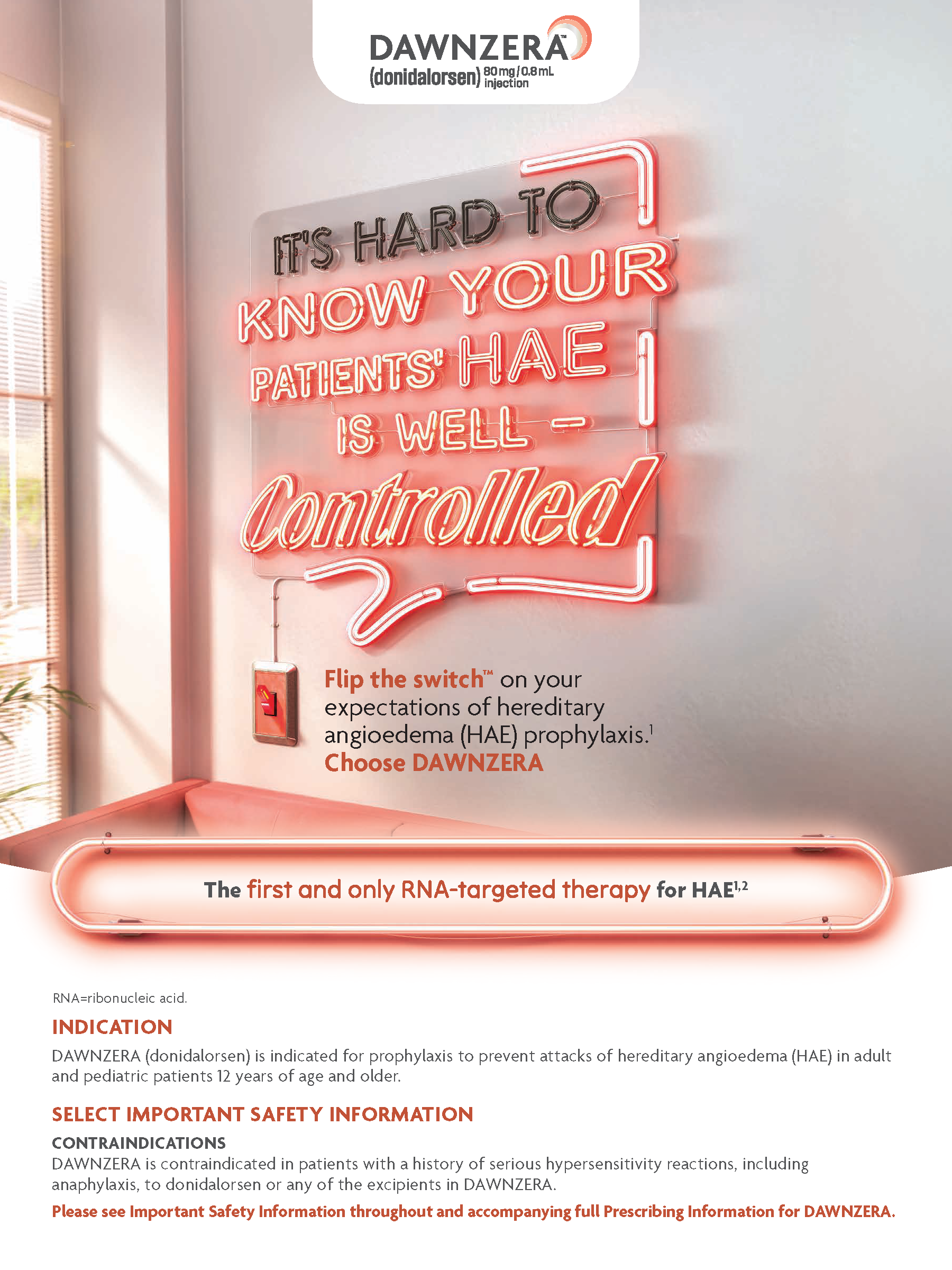 A preview of the DAWNZERA brochure.